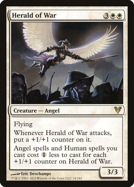 Herald of War trading card from Avacyn Restored Herald of War - Avacyn Restored Magic: The Gathering trading card