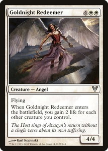 Goldnight Redeemer - Avacyn Restored (AVR) #23 - Uncommon Magic: The Gathering Trading Card