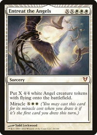Entreat the Angels - Avacyn Restored (AVR) #20 - Mythic Magic: The Gathering Trading Card