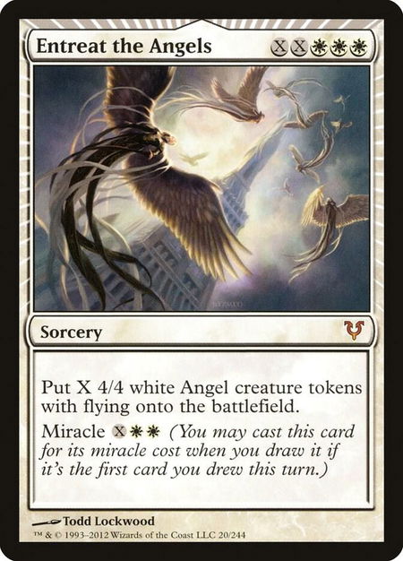 Entreat the Angels - Avacyn Restored Magic: The Gathering trading card