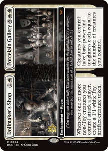 Dollmaker's Shop // Porcelain Gallery - Prerelease Cards (PRE) #4s - Mythic Rare Magic: The Gathering Trading Card
