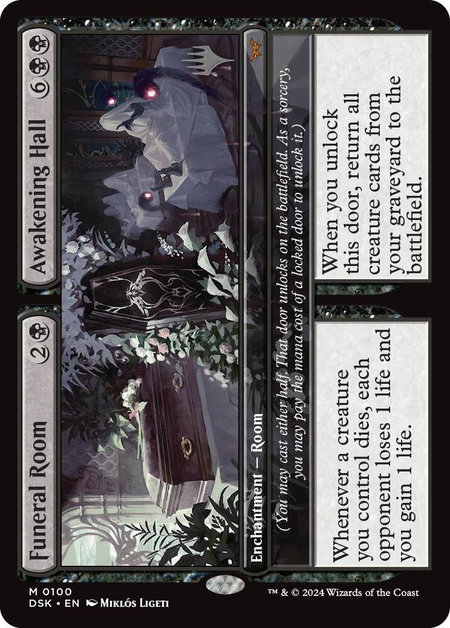 Funeral Room // Awakening Hall - Promo Pack: Duskmourn: House of Horror Magic: The Gathering trading card