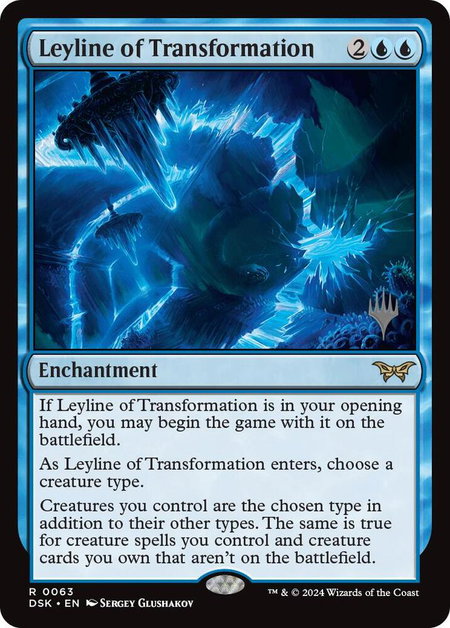 Leyline of Transformation trading card from Promo Pack: Duskmourn: House of Horror Leyline of Transformation - Promo Pack: Duskmourn: House of Horror Magic: The Gathering trading card