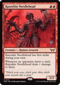 Razorkin Needlehead - Promo Pack: Duskmourn: House of Horror (PPDSK) #153p - Rare Magic: The Gathering Trading Card