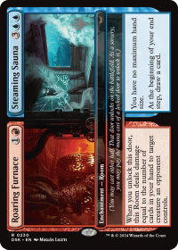 Roaring Furnace // Steaming Sauna - Promo Pack: Duskmourn: House of Horror (PPDSK) #230p - Rare Magic: The Gathering Trading Card
