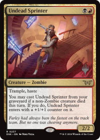 Undead Sprinter - Promo Pack: Duskmourn: House of Horror (PPDSK) #237p - Rare Magic: The Gathering Trading Card