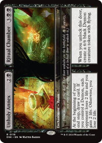 Unholy Annex // Ritual Chamber - Promo Pack: Duskmourn: House of Horror (PPDSK) #118p - Rare Magic: The Gathering Trading Card