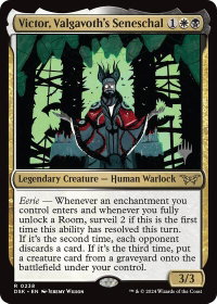 Victor, Valgavoth's Seneschal - Promo Pack: Duskmourn: House of Horror (PPDSK) #238p - Rare Magic: The Gathering Trading Card