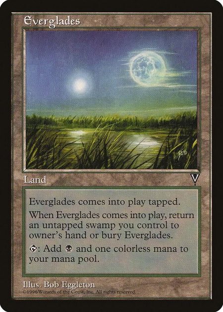 Everglades - Visions Magic: The Gathering trading card