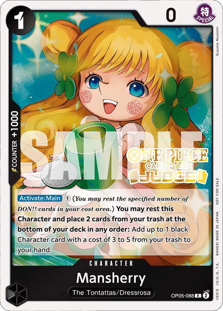 Mansherry (Judge Pack Vol. 4) - One Piece Promotion Cards One Piece trading card