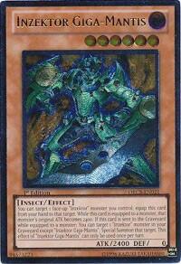 Inzektor Giga-Mantis (UTR) - Order of Chaos (ORCS) #ORCS-EN021 - Ultimate Rare YuGiOh Trading Card