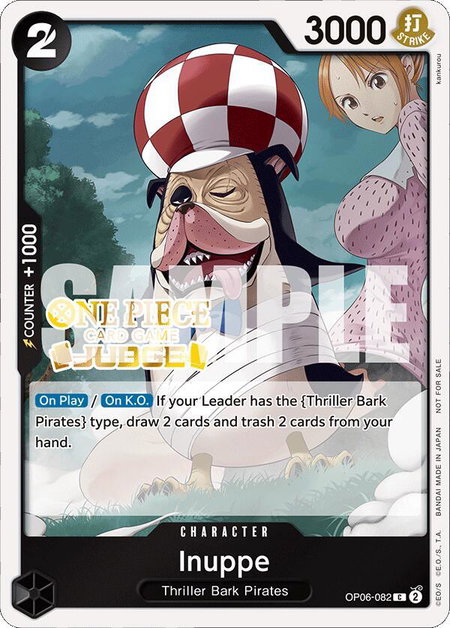 Inuppe (Judge Pack Vol. 4) - One Piece Promotion Cards One Piece trading card