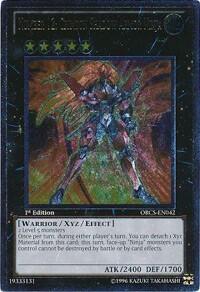 Number 12: Crimson Shadow Armor Ninja (UTR) - Order of Chaos (ORCS) #ORCS-EN042 - Ultimate Rare YuGiOh Trading Card