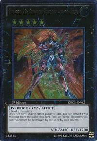 Number 12: Crimson Shadow Armor Ninja (UTR) - Order of Chaos (ORCS) #ORCS-EN042 - Ultimate Rare YuGiOh Trading Card