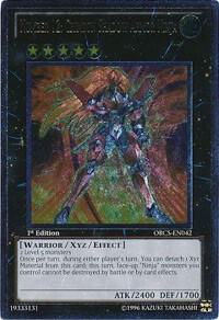 Number 12: Crimson Shadow Armor Ninja (UTR) - Order of Chaos YuGiOh trading card
