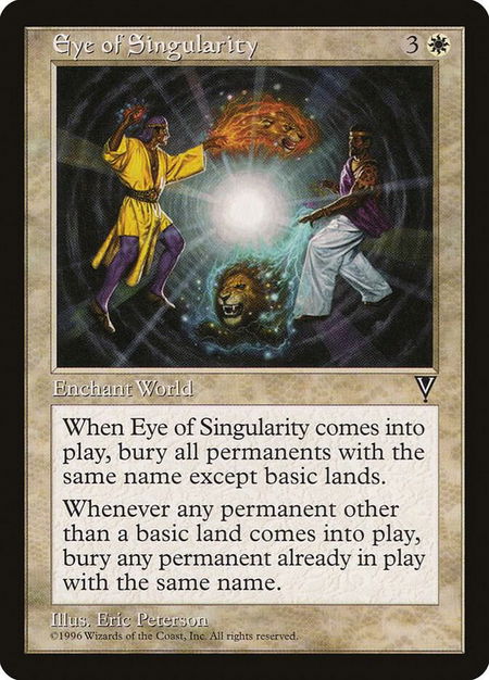 Eye of Singularity - Visions Magic: The Gathering trading card