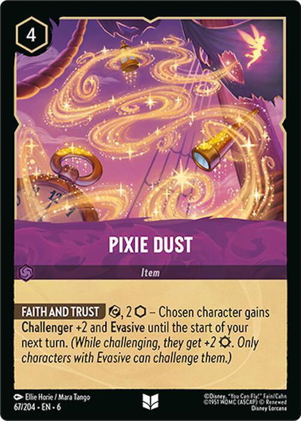 Pixie Dust trading card from Azurite Sea Pixie Dust - Azurite Sea Disney Lorcana trading card