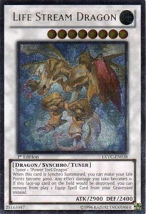 Life Stream Dragon (UTR) - Extreme Victory (EXVC) #EXVC-EN038 - Ultimate Rare YuGiOh Trading Card