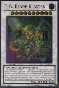 T.G. Blade Blaster (UTR) - Extreme Victory (EXVC) #EXVC-EN042 - Ultimate Rare YuGiOh Trading Card