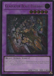 Gladiator Beast Essedarii (UTR) - Extreme Victory (EXVC) #EXVC-EN086 - Ultimate Rare YuGiOh Trading Card