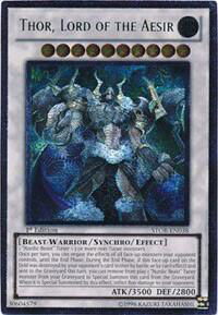 Thor, Lord of the Aesir (UTR) - Storm of Ragnarok (STOR) #STOR-EN038 - Ultimate Rare YuGiOh Trading Card