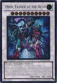 Odin, Father of the Aesir (UTR) - Storm of Ragnarok YuGiOh trading card