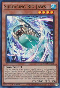 Surfacing Big Jaws - Rage of the Abyss (ROTA) #ROTA-EN001 - Ultra Rare YuGiOh Trading Card
