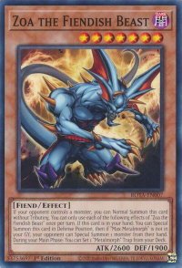 Zoa the Fiendish Beast - Rage of the Abyss (ROTA) #ROTA-EN007 - Common / Short Print YuGiOh Trading Card