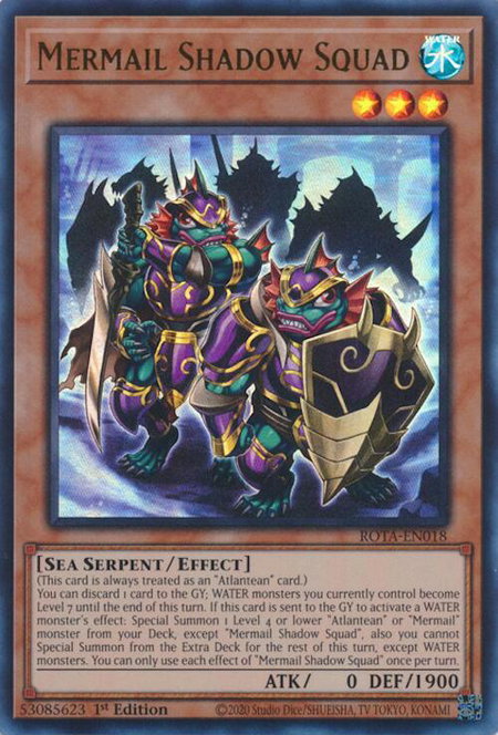Mermail Shadow Squad - Rage of the Abyss YuGiOh trading card