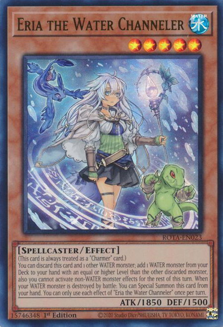 Eria the Water Channeler - Rage of the Abyss YuGiOh trading card