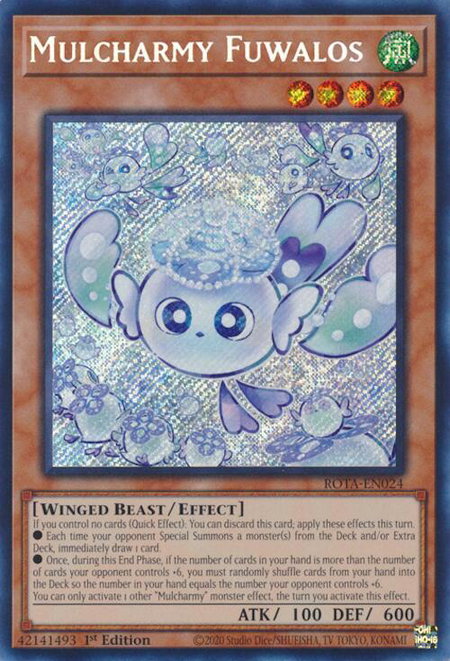 Mulcharmy Fuwalos trading card from Rage of the Abyss Mulcharmy Fuwalos - Rage of the Abyss YuGiOh trading card
