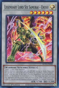 Legendary Lord Six Samurai - Enishi - Rage of the Abyss (ROTA) #ROTA-EN040 - Super Rare YuGiOh Trading Card