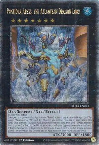 Poseidra Abyss, the Atlantean Dragon Lord (Quarter Century Secret Rare) - Rage of the Abyss (ROTA) #ROTA-EN043 - Quarter Century Secret Rare YuGiOh Trading Card