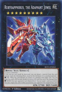Rubysapphirus, the Adamant Jewel - Rage of the Abyss (ROTA) #ROTA-EN044 - Common / Short Print YuGiOh Trading Card