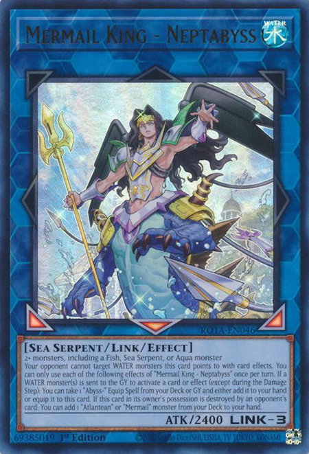 Mermail King - Neptabyss - Rage of the Abyss YuGiOh trading card