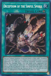 Deception of the Sinful Spoils - Rage of the Abyss (ROTA) #ROTA-EN055 - Secret Rare YuGiOh Trading Card