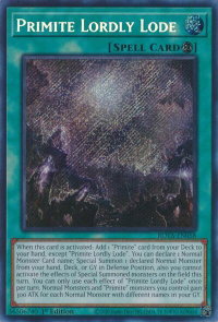 Primite Lordly Lode - Rage of the Abyss (ROTA) #ROTA-EN058 - Secret Rare YuGiOh Trading Card