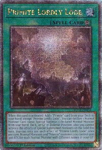 Primite Lordly Lode (Quarter Century Secret Rare) - Rage of the Abyss (ROTA) #ROTA-EN058 - Quarter Century Secret Rare YuGiOh Trading Card