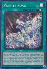 Primite Roar - Rage of the Abyss (ROTA) #ROTA-EN059 - Super Rare YuGiOh Trading Card