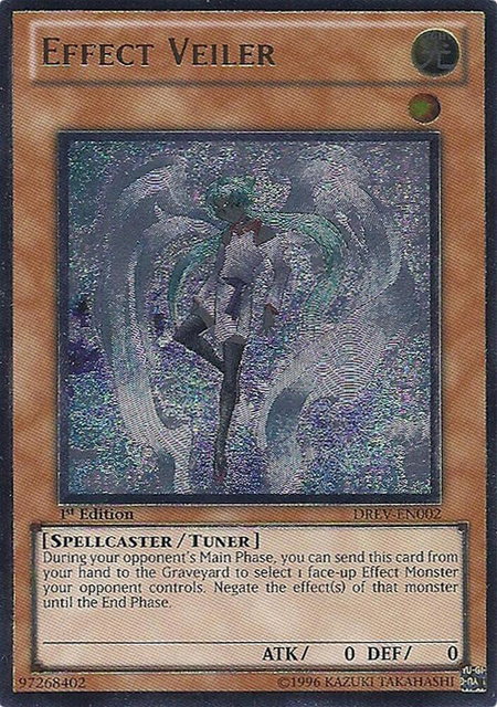 Effect Veiler (UTR) trading card from Duelist Revolution Effect Veiler (UTR) - Duelist Revolution YuGiOh trading card