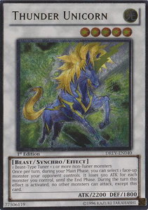 Thunder Unicorn (UTR) - Duelist Revolution (DREV) #DREV-EN040 - Ultimate Rare YuGiOh Trading Card