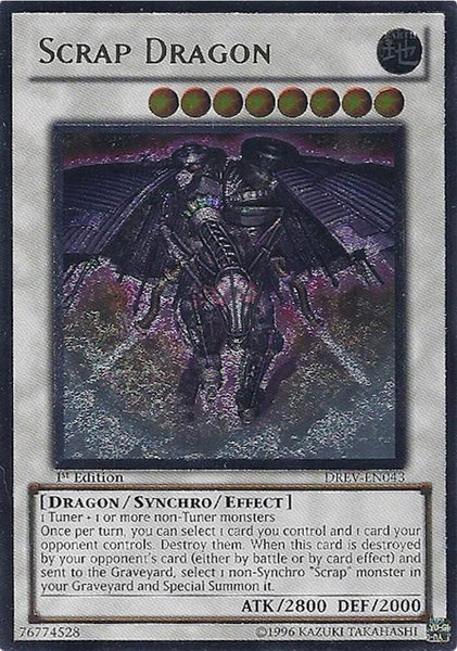 Scrap Dragon (UTR) trading card from Duelist Revolution Scrap Dragon (UTR) - Duelist Revolution YuGiOh trading card