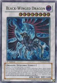 Black-Winged Dragon (UTR) - The Shining Darkness (TSHD) #TSHD-EN040 - Ultimate Rare YuGiOh Trading Card