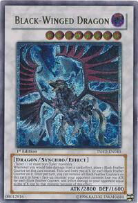 Black-Winged Dragon (UTR) - The Shining Darkness (TSHD) #TSHD-EN040 - Ultimate Rare YuGiOh Trading Card