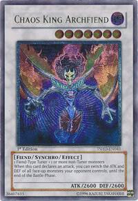 Chaos King Archfiend (UTR) trading card from The Shining Darkness Chaos King Archfiend (UTR) - The Shining Darkness YuGiOh trading card