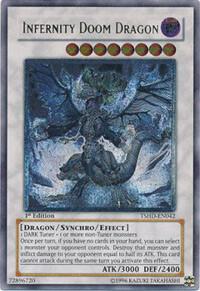 Infernity Doom Dragon (UTR) trading card from The Shining Darkness Infernity Doom Dragon (UTR) - The Shining Darkness YuGiOh trading card