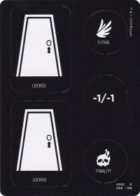 Punch Card Token (1 // 2) - Duskmourn: House of Horror (DSK) #1 // 2 - Token Magic: The Gathering Trading Card