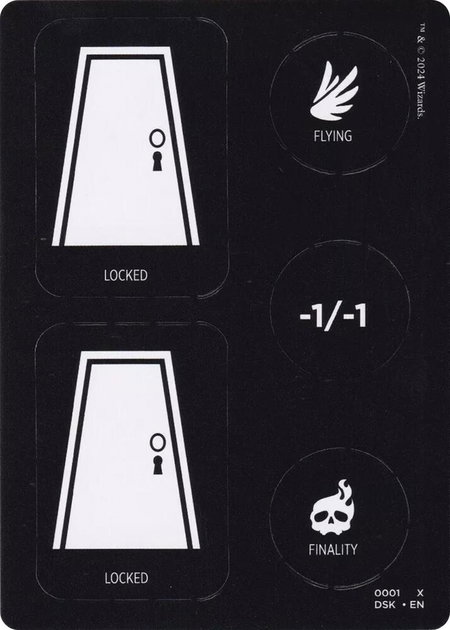 Punch Card Token (1 // 2) - Duskmourn: House of Horror Magic: The Gathering trading card