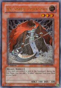 XX-Saber Darksoul (UTR) trading card from The Shining Darkness XX-Saber Darksoul (UTR) - The Shining Darkness YuGiOh trading card