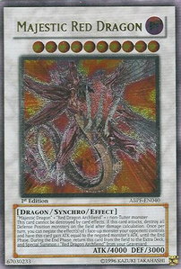 Majestic Red Dragon (UTR) - Absolute Powerforce (ABPF) #ABPF-EN040 - Ultimate Rare YuGiOh Trading Card